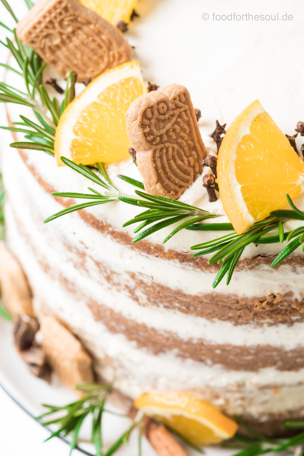 Spekulatiustorte mit Orangencreme