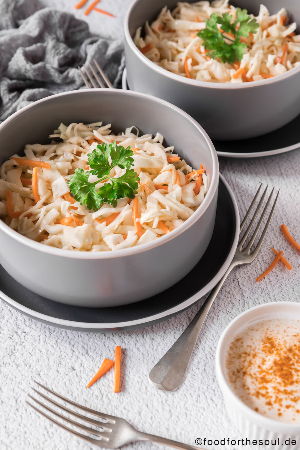 Coleslaw - der amerikanische Klassiker Krautsalat Salat Weißkohl amerikanisch