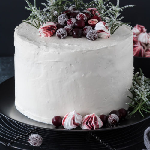 Lebkuchentorte mit Cranberries und Mascarpone Creme - food for the soul