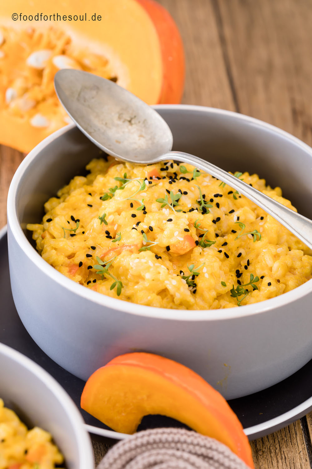 Cremiges Hokkaido Kürbisrisotto Rezept - food for the soul