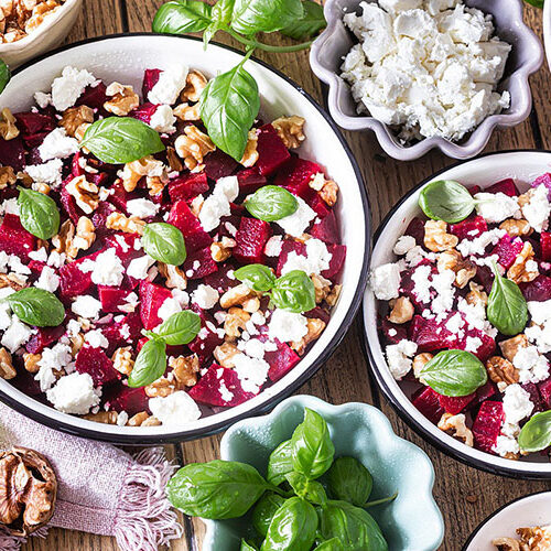Rote Bete Salat mit Feta und Walnüssen - food for the soul