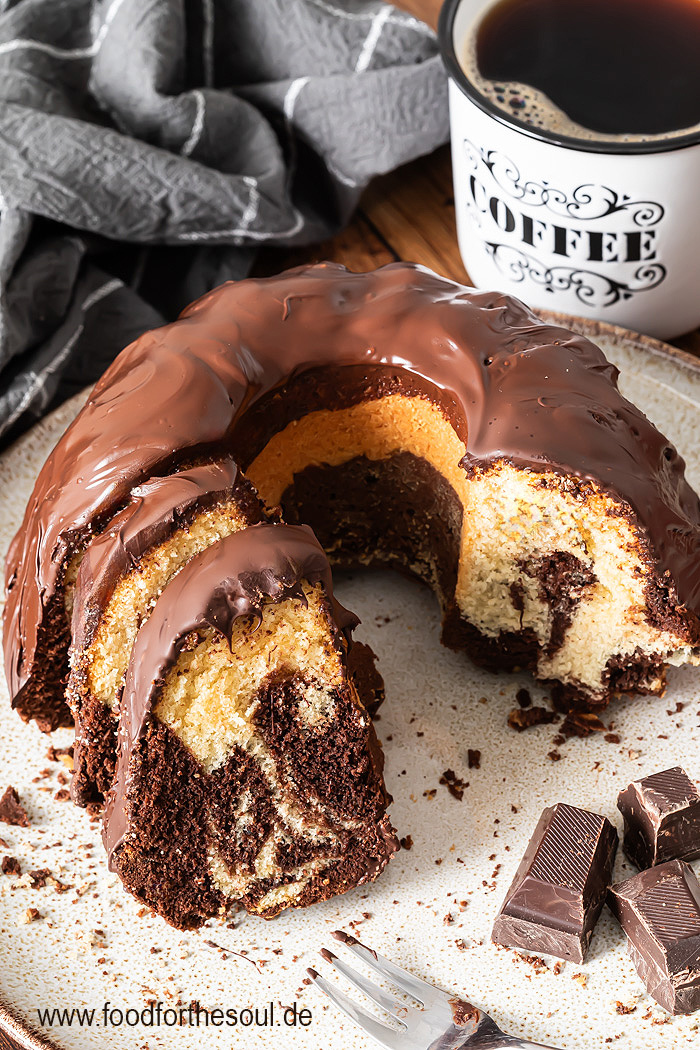 Saftiger Marmorkuchen - bestes Rezept für Marmor-Gugelhupf
