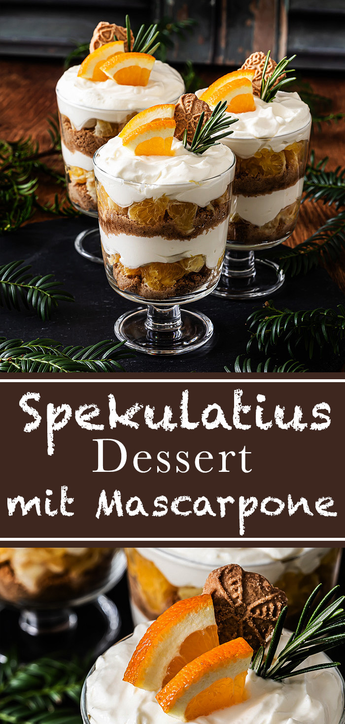 Spekulatius Dessert mit Mascarpone - Nachtisch für Weihnachten